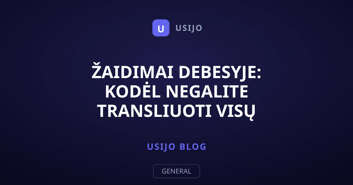 Žaidimai debesyje: kodėl negalite transliuoti visų turimų žaidimų?