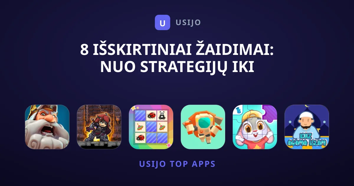 8 Išskirtiniai Žaidimai: Nuo Strategijų Iki Galvosūkių