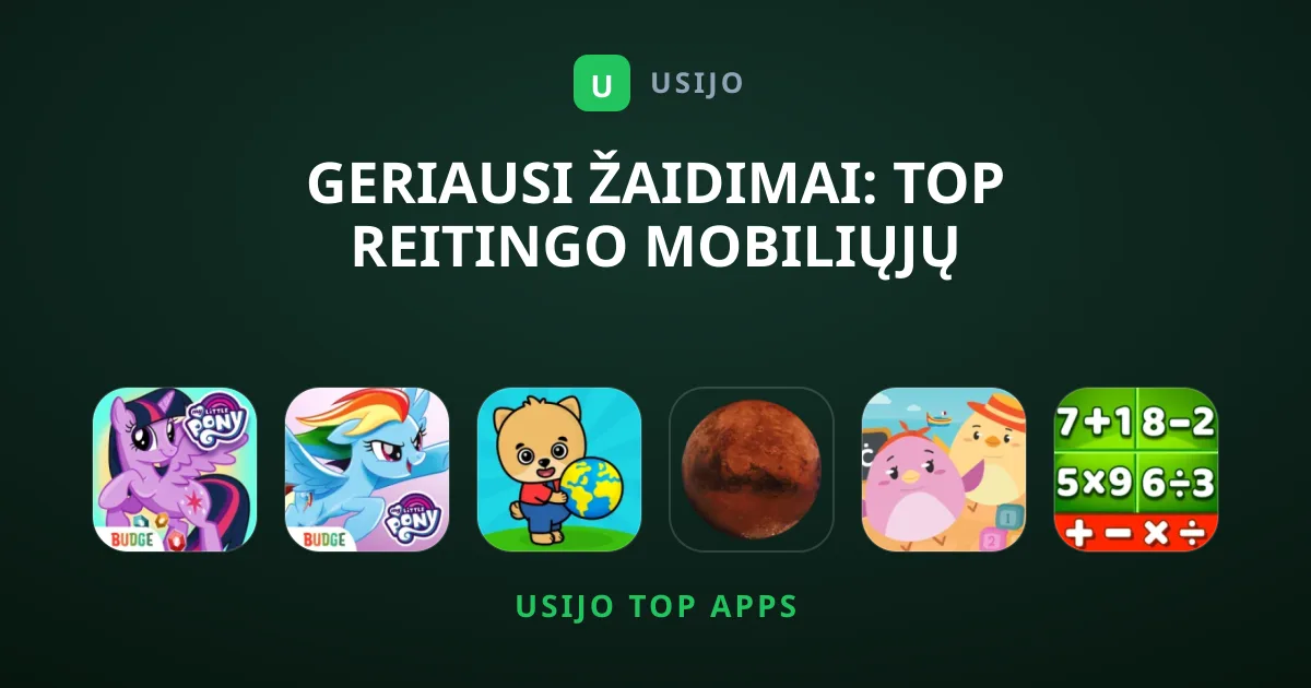 Geriausi Žaidimai: Top Reitingo Mobiliųjų Programėlių Gidas