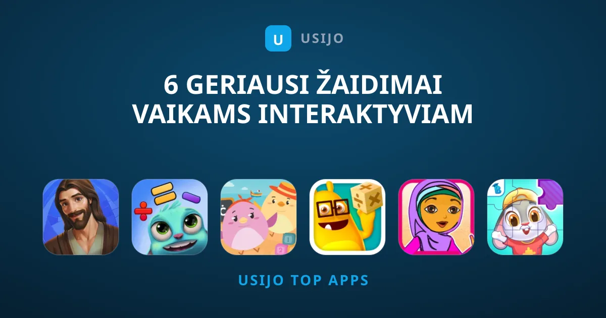 6 Geriausi Žaidimai Vaikams Interaktyviam Ugdymui
